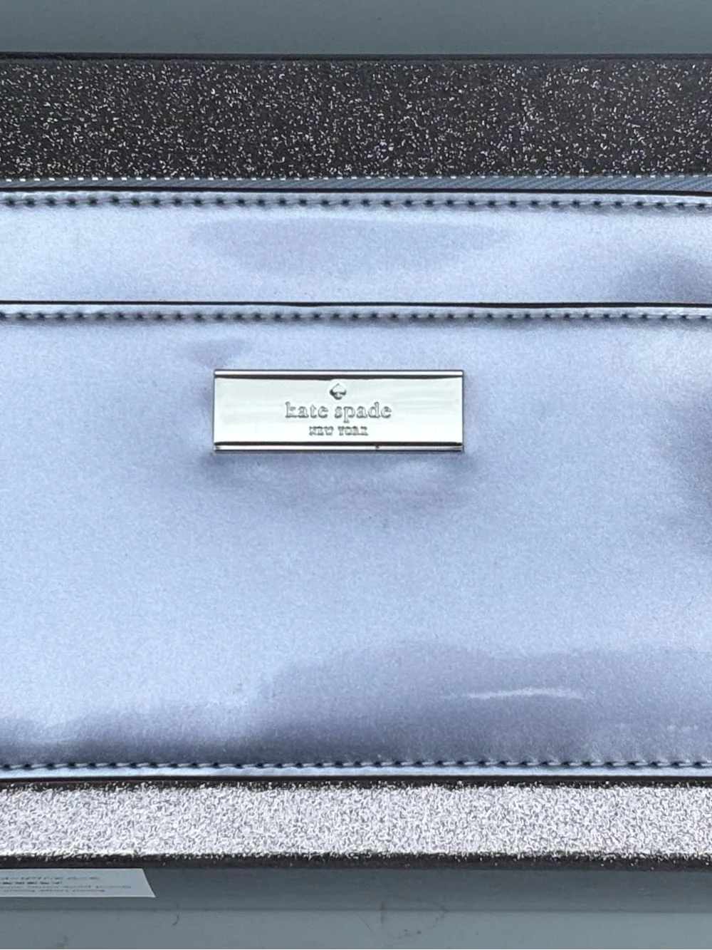 kate spade metallic lavender satchel with wallet BNWT
